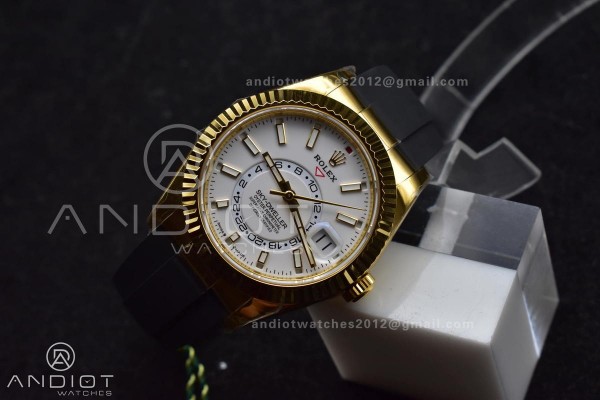 Sky-Dweller 336238 YG ZF 1:1 Best Edition White Di...