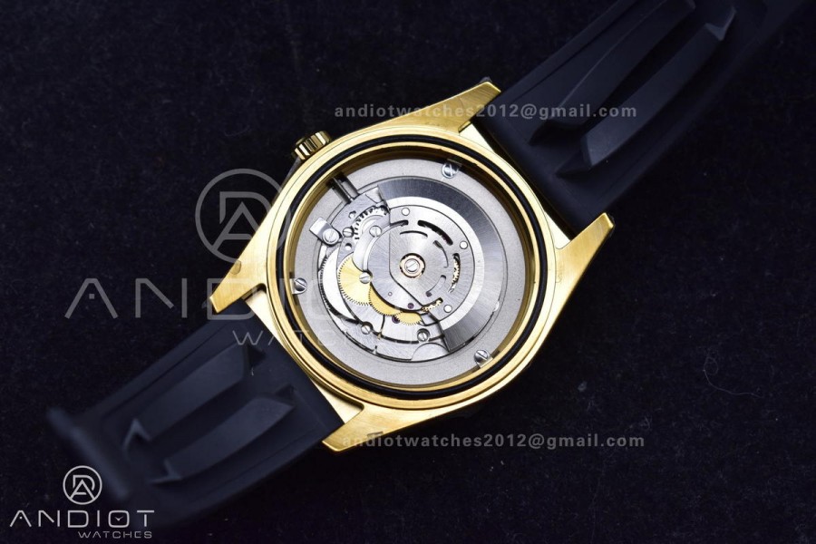 Sky-Dweller 336238 YG ZF 1:1 Best Edition Black Dial on Oysterflex Strap A23J (Gain Weight)