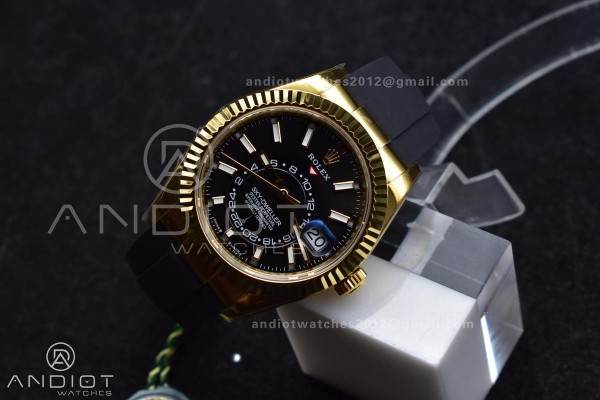 Sky-Dweller 336238 YG ZF 1:1 Best Edition Black Di...