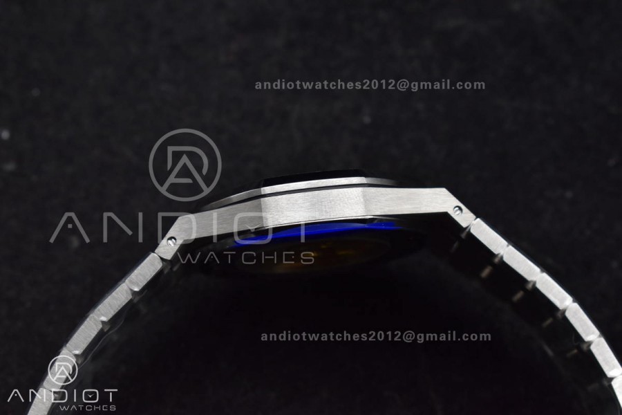 Royal Oak 41mm 15400 SS ZF 1:1 Best Edition White Textured Dial on SS Bracelet A3120