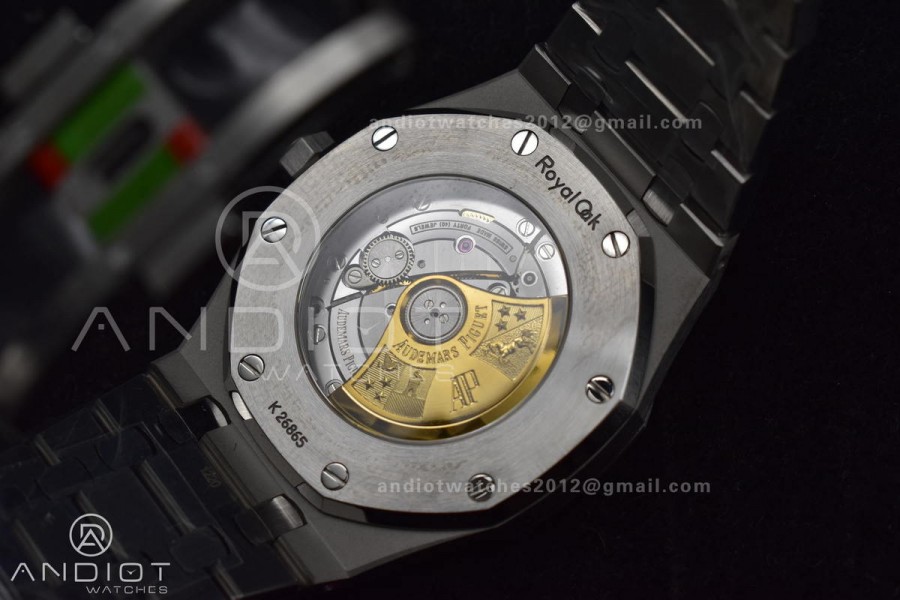 Royal Oak 41mm 15400 SS ZF 1:1 Best Edition Blue Textured Dial on SS Bracelet A3120