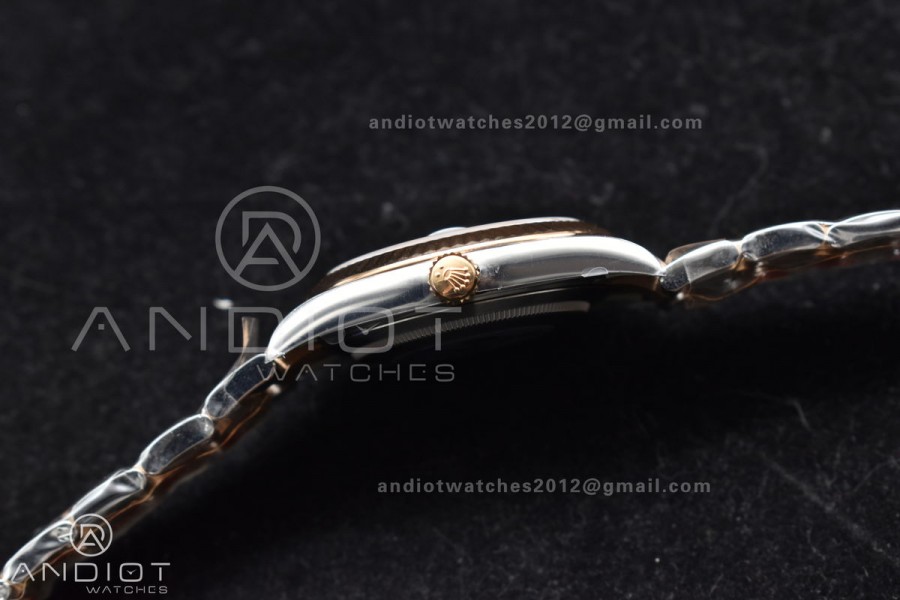 DateJust 41 126331 Clean 1:1 Best Edition 904L Steel White MOP Diamonds Dial RG on Jubilee Bracelet VR3235