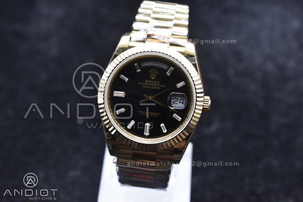 DayDate 40 RG GMF Tungsten Weighted 904L Steel Bla...