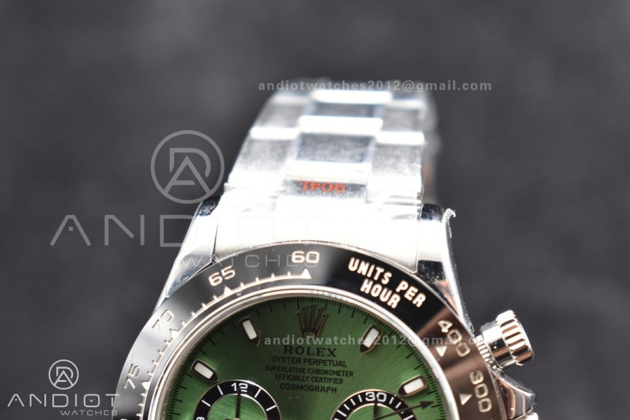 Daytona IPK 1:1 Best Edition 904L SS Case and Bracelet Green Dial Black Ceramic Bezel SA4130