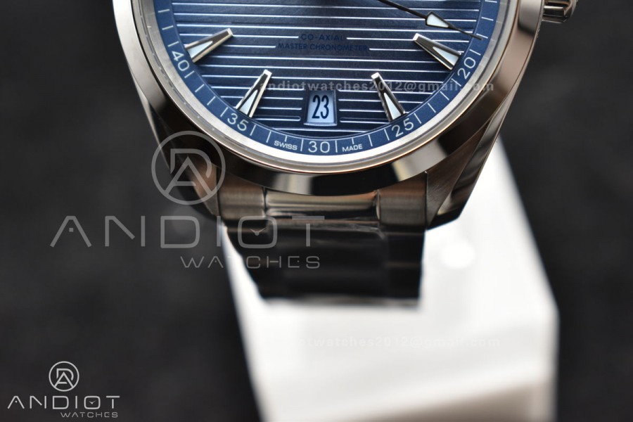 Aqua Terra 41mm VSF 1:1 Best Edition Summer Blue Dial on Stainless Bracelet A8900 Super Clone
