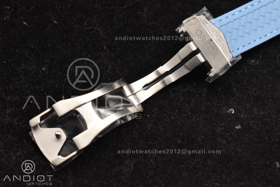 Aqua Terra 41mm VSF 1:1 Best Edition Summer Blue Dial on Blue Rubber Strap A8900 Super Clone