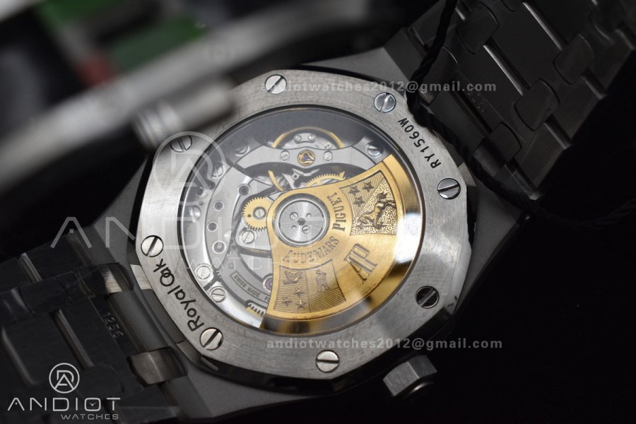 Royal Oak 37mm 15450 SS ZF 1:1 Best Edition Gray Textured Dial on SS Bracelet SA3120 Super Clone
