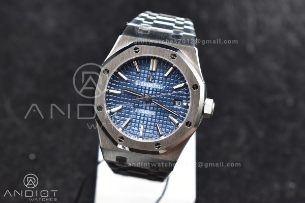 Royal Oak 37mm 15450 SS ZF 1:1 Best Edition Blue T...