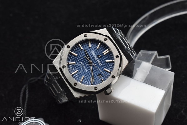 Royal Oak 37mm 15450 SS ZF 1:1 Best Edition Blue T...