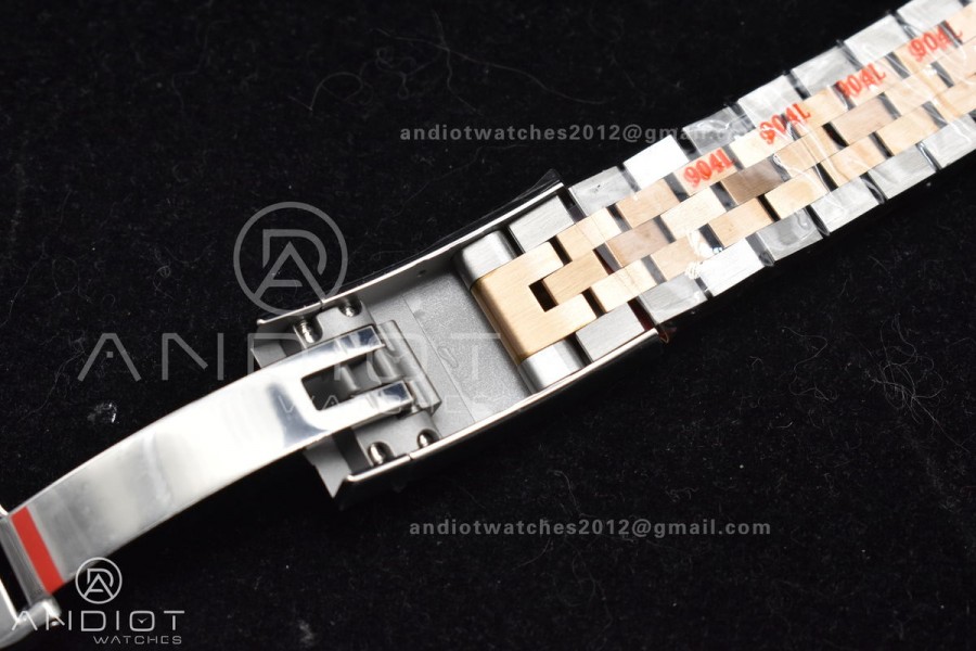 DateJust 41 SS/RG 126333 Clean 1:1 Best Edition 904L Steel White MOP Diamonds Dial on Jubilee Bracelet VR3235