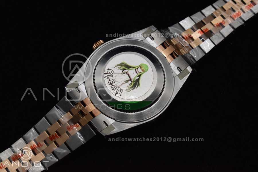DateJust 41 SS/RG 126333 Clean 1:1 Best Edition 904L Steel White MOP Diamonds Dial on Jubilee Bracelet VR3235