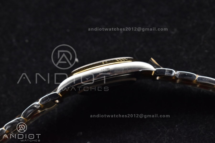 DateJust 41 126333 Clean 1:1 Best Edition 904L Steel Black Stick Dial on SS/YG Oyster Bracelet VR3235