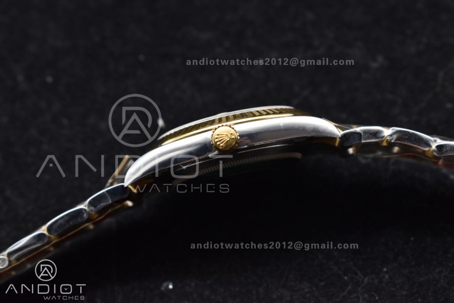 DateJust 41 126333 Clean 1:1 Best Edition 904L Steel Black Stick Dial on SS/YG Oyster Bracelet VR3235