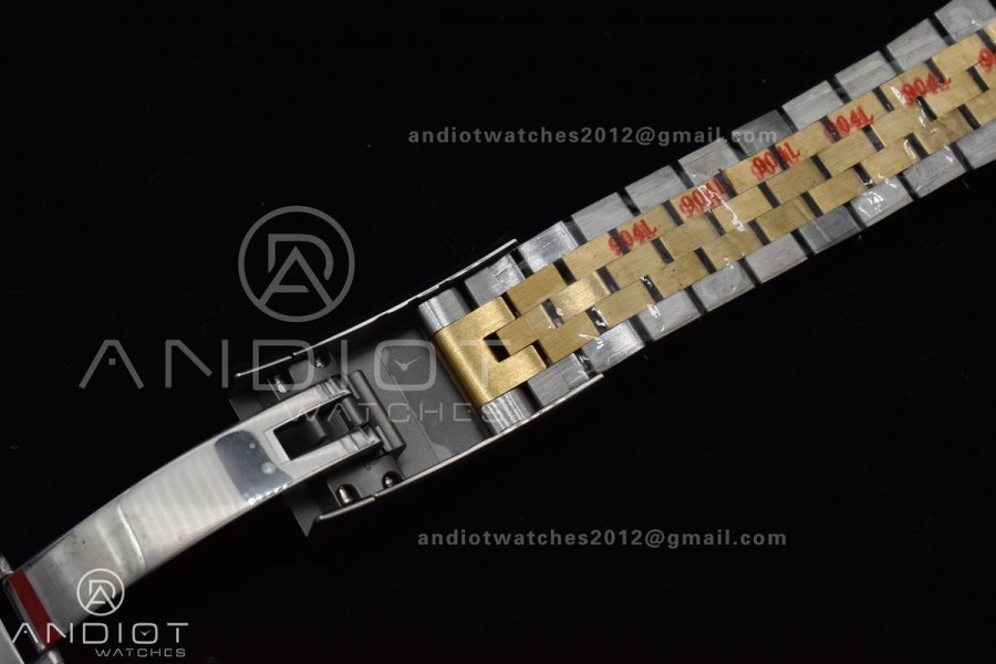 DateJust 41 126333 Clean 1:1 Best Edition 904L Steel Black Stick Dial on SS/YG Jubilee Bracelet VR3235