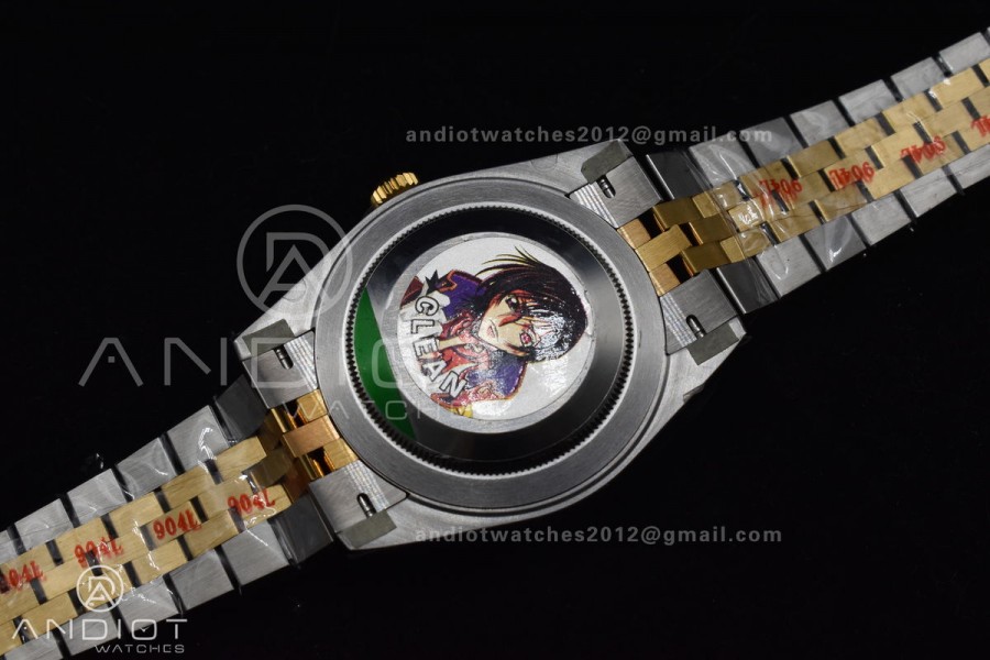 DateJust 41 126333 Clean 1:1 Best Edition 904L Steel Black Stick Dial on SS/YG Jubilee Bracelet VR3235