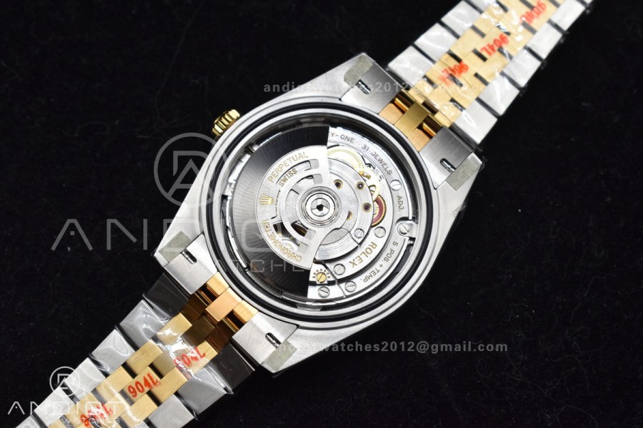 DateJust 41 126333 Clean 1:1 Best Edition 904L Steel Black Stick Dial on SS/YG Jubilee Bracelet VR3235