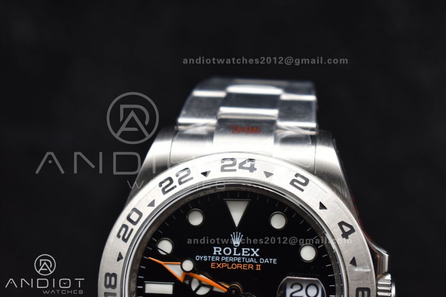 Explorer II 42mm 226570 Black 904L SS GMF 1:1 Best Edition Black Dial on Bracelet VR3285 CHS