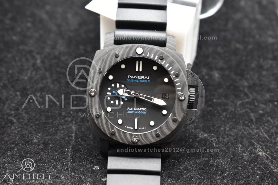 PAM2231 Carbotech 42mm VSF Best Edition Black Dial on Rubber Strap P.900 Clone