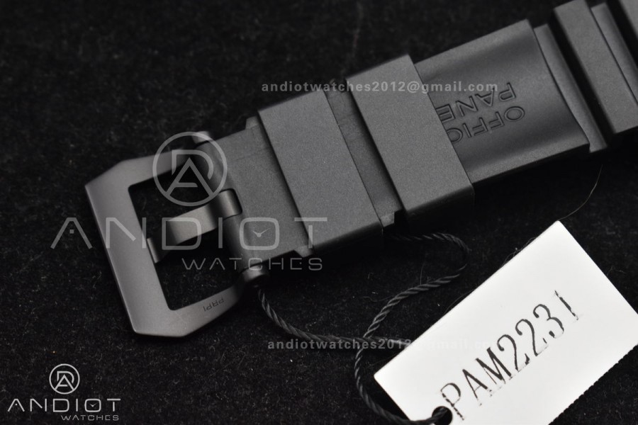 PAM2231 Carbotech 42mm VSF Best Edition Black Dial on Rubber Strap P.900 Clone