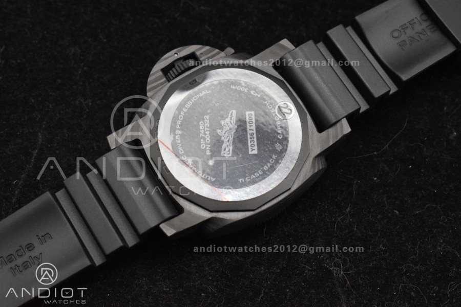 PAM2231 Carbotech 42mm VSF Best Edition Black Dial on Rubber Strap P.900 Clone