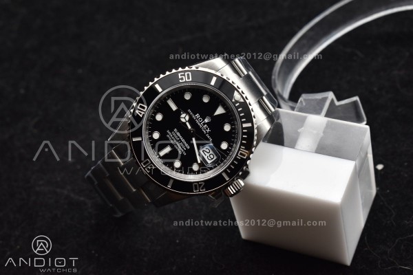 Submariner 41mm 126610 LN Black Ceramic 904L Steel...