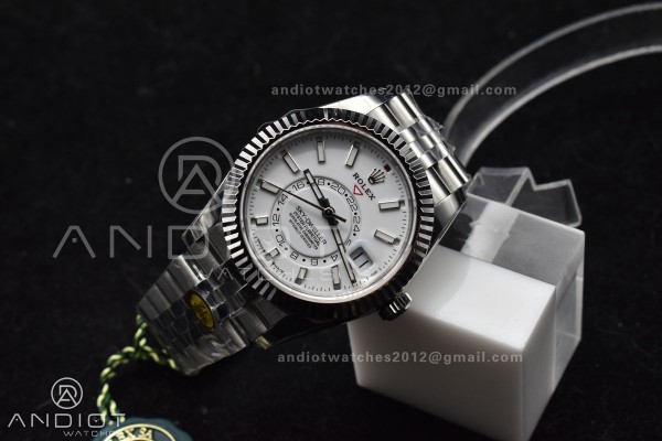 Sky-Dweller 326934 904L SS ZF 1:1 Best Edition Whi...