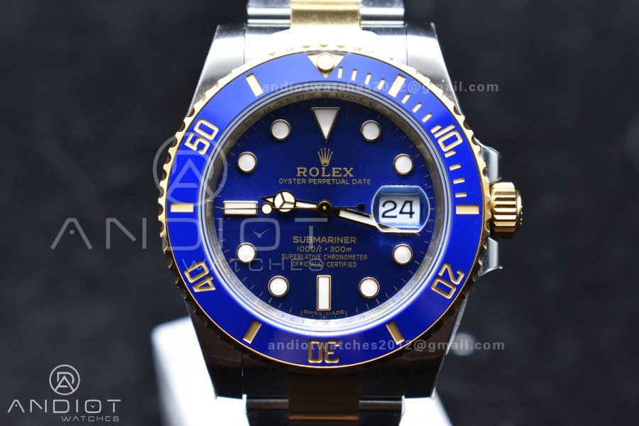 Submariner 116613LB Blue Ceramic 904L Steel/YG VSF 1:1 Best Edition Blue Dial VS3135