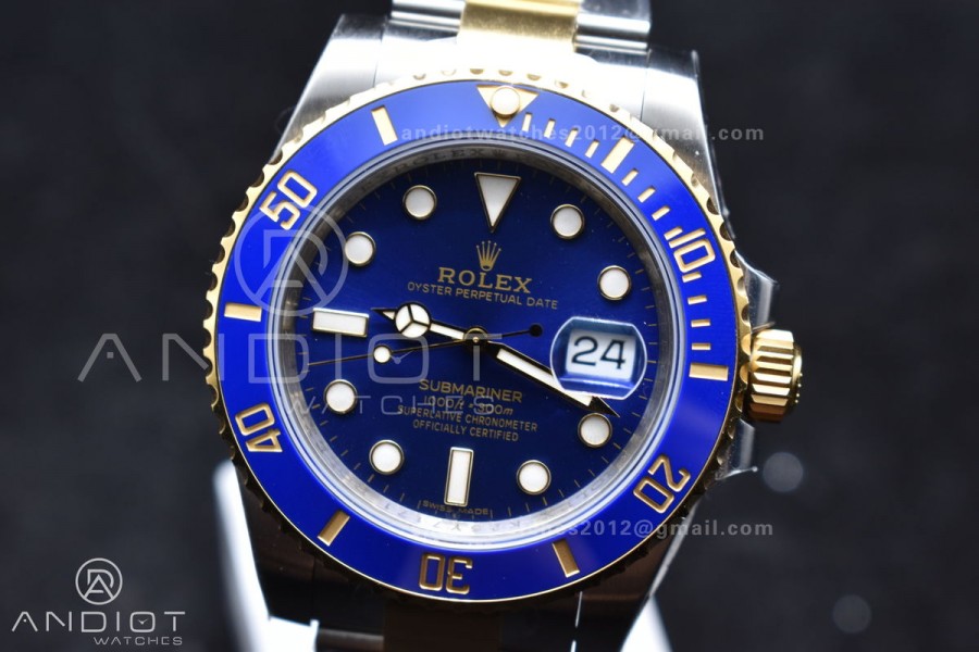Submariner 116613LB Blue Ceramic 904L Steel/YG VSF 1:1 Best Edition Blue Dial VS3135