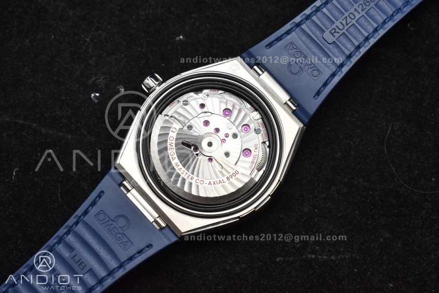 Constellation Blue Ceramic SS VSF 1:1 Best Edition Blue Dial on Blue Gummy Strap A8900 Super Clone