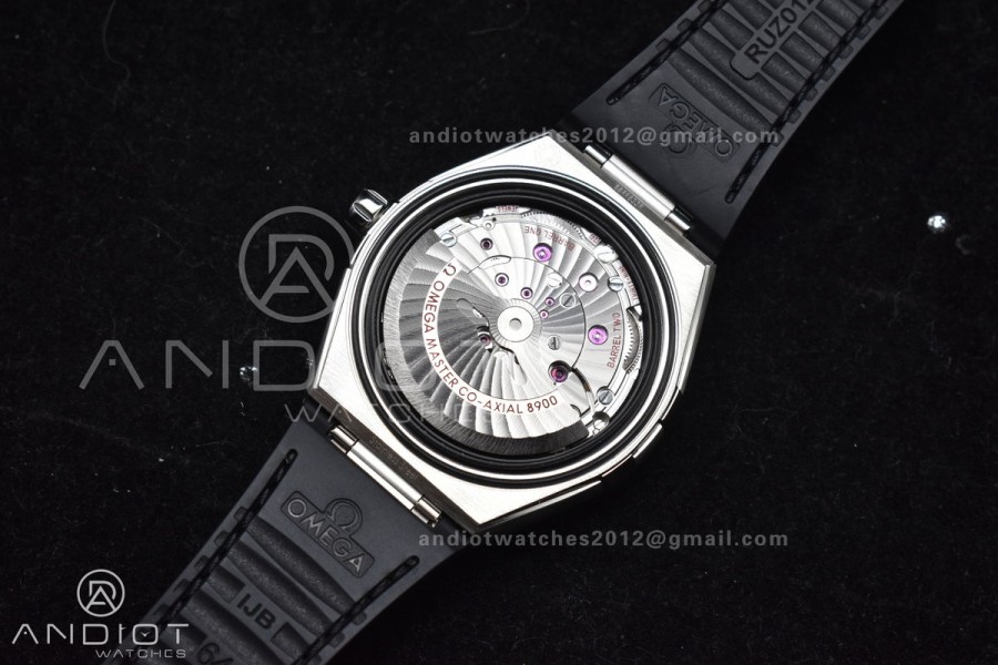 Constellation Black Ceramic SS VSF 1:1 Best Edition Black Dial on Black Gummy Strap A8900 Super Clone