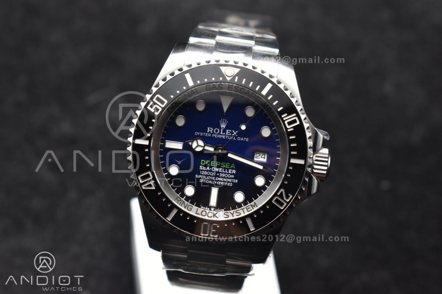 Sea-Dweller Cameron 126660 C+F Best Edition Black/Blue Dial On SS Bracelet VR3235