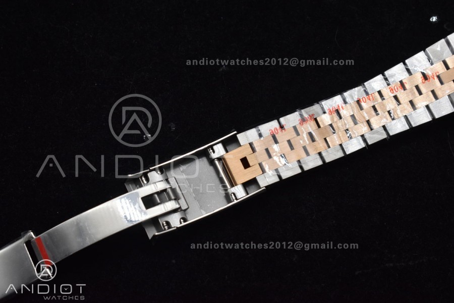 DateJust 36 126231 Clean 1:1 Best Edition 904L Steel Gray DIal Green Roman Marker on SS/RG Jubilee Bracelet VR3235