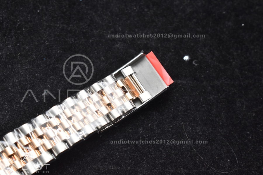 DateJust 36 126231 Clean 1:1 Best Edition 904L Steel Gray DIal Green Roman Marker on SS/RG Jubilee Bracelet VR3235