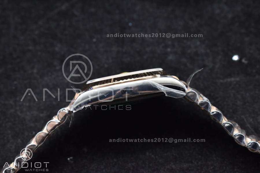 DateJust 36 126231 Clean 1:1 Best Edition 904L Steel Gray DIal Green Roman Marker on SS/RG Jubilee Bracelet VR3235