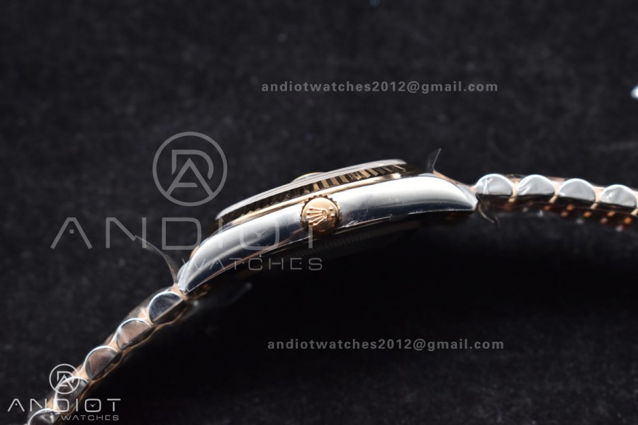 DateJust 36 126231 Clean 1:1 Best Edition 904L Steel Gray DIal Green Roman Marker on SS/RG Jubilee Bracelet VR3235