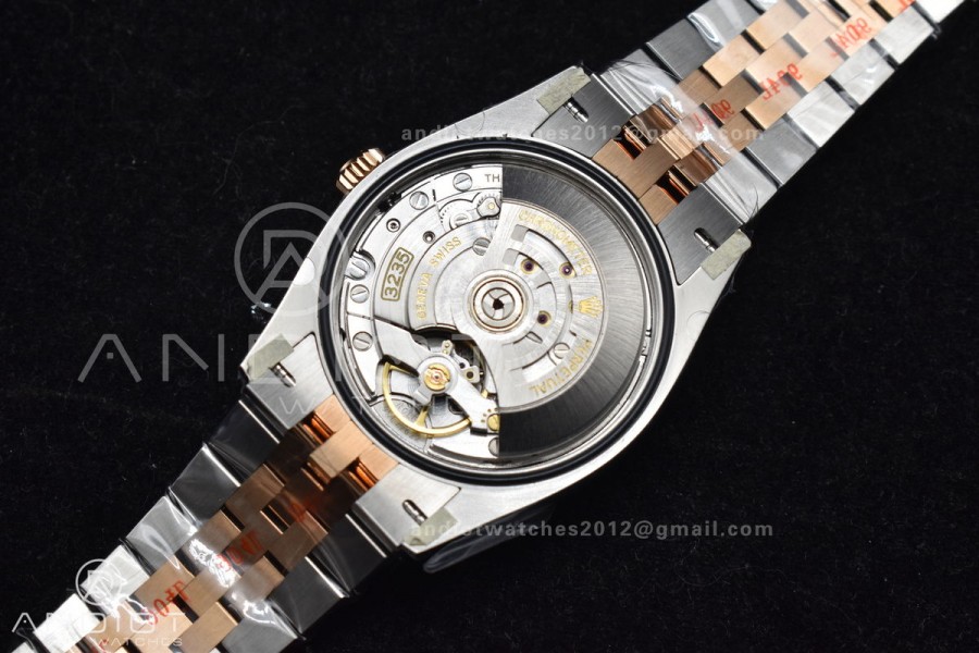 DateJust 36 126231 Clean 1:1 Best Edition 904L Steel Gray DIal Green Roman Marker on SS/RG Jubilee Bracelet VR3235