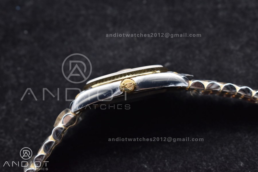 DateJust 36 126233 Clean 1:1 Best Edition 904L Steel YG Diamonds Dial on SS/YG Jubilee Bracelet VR3235