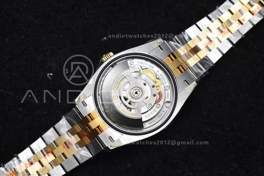 DateJust 36 126233 Clean 1:1 Best Edition 904L Steel Black Diamonds Dial on SS/YG Jubilee Bracelet VR3235