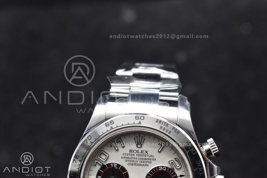 Daytona 116509 Clean 1:1 Best Edition White Dial Arabic Markers on SS Bracelet SA4130 V2