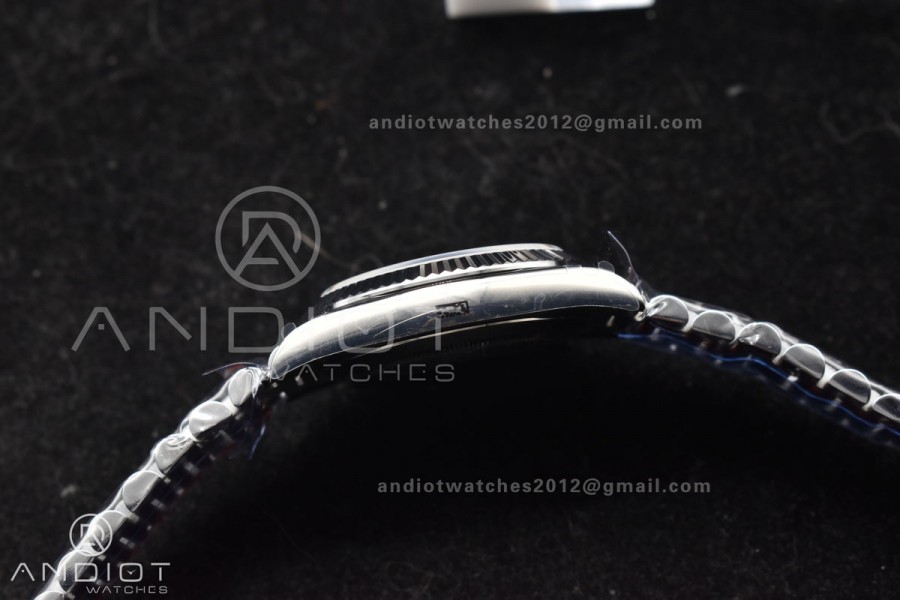 DayDate 40 SS GMF Gain Weight Black Crystal Dial On President Bracelet A2836