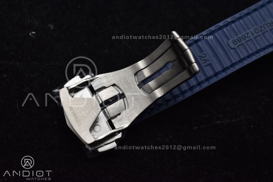 Constellation Blue Ceramic SS VSF 1:1 Best Edition White Dial on Blue Gummy Strap A8900 Super Clone