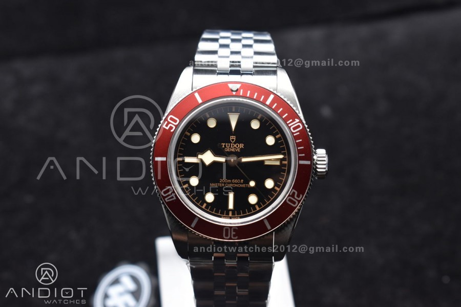 Heritage Black Bay Red Bezel ZF 1:1 Best Edition on SS Jubilee Bracelet A2824