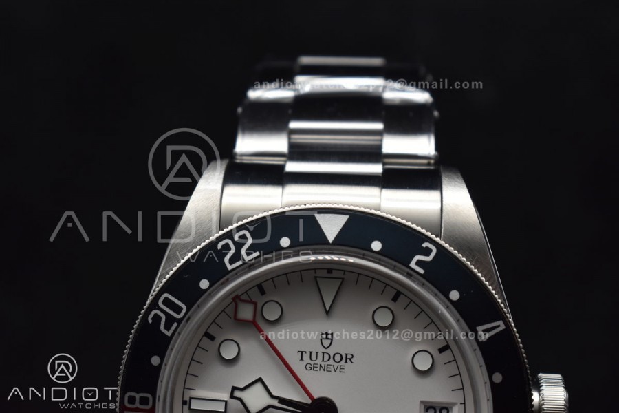 Black Bay GMT Pepsi Blue/Red Bezel ZF 1:1 Best Edition White Dial on SS Bracelet A2836