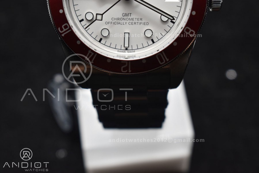 Black Bay GMT Pepsi Blue/Red Bezel ZF 1:1 Best Edition White Dial on SS Bracelet A2836