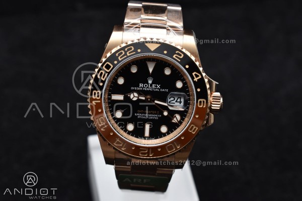 GMT Master II 126715 CHNR 904L SS ARF 1:1 Best Edi...