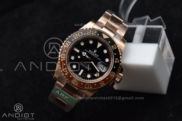 GMT Master II 126715 CHNR 904L SS ARF 1:1 Best Edi...