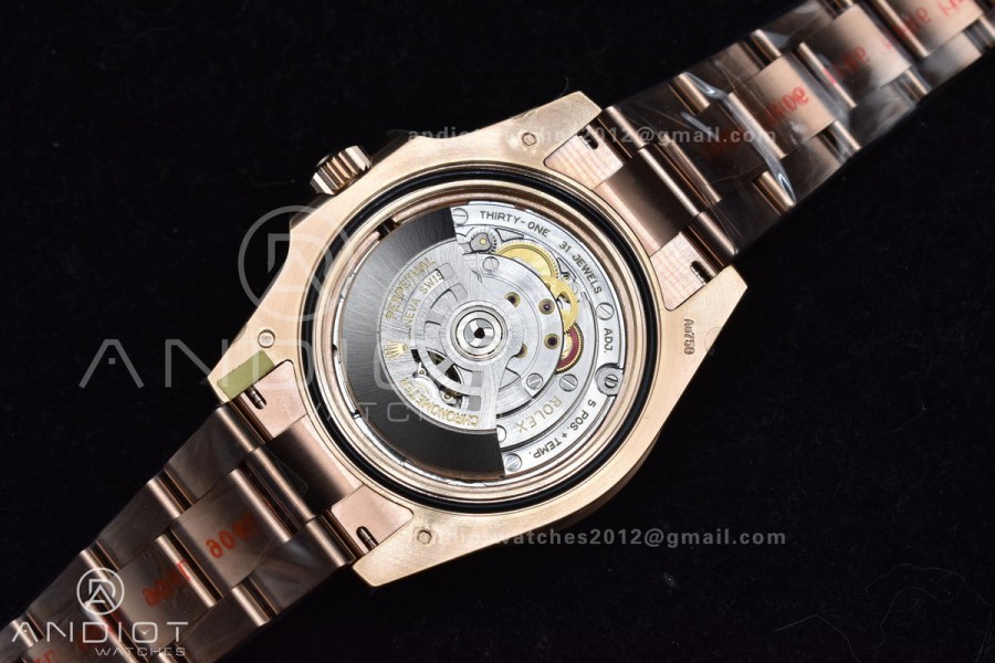 GMT Master II 126715 CHNR 904L SS ARF 1:1 Best Edition on RG Bracelet New SH3285 CHS