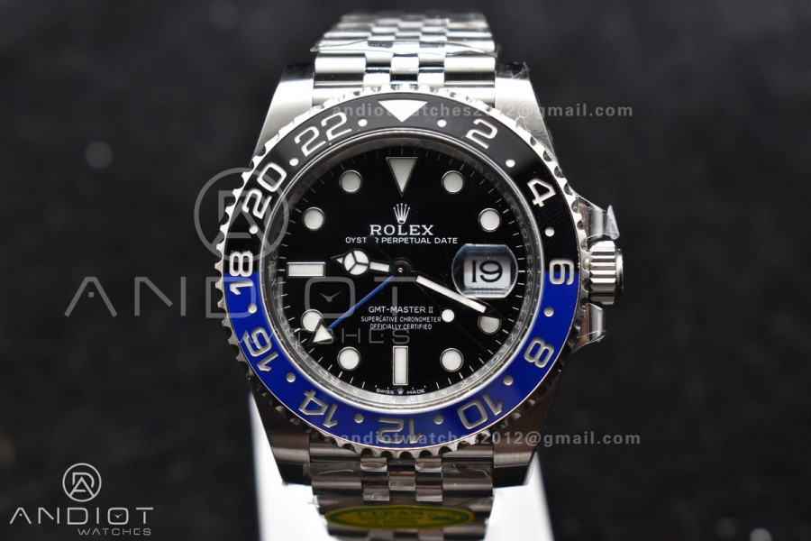 GMT-Master II 126710 BLNR Blue/Black Ceramic Clean Factory Best Edition on Jubilee Bracelet DD3285 CHS
