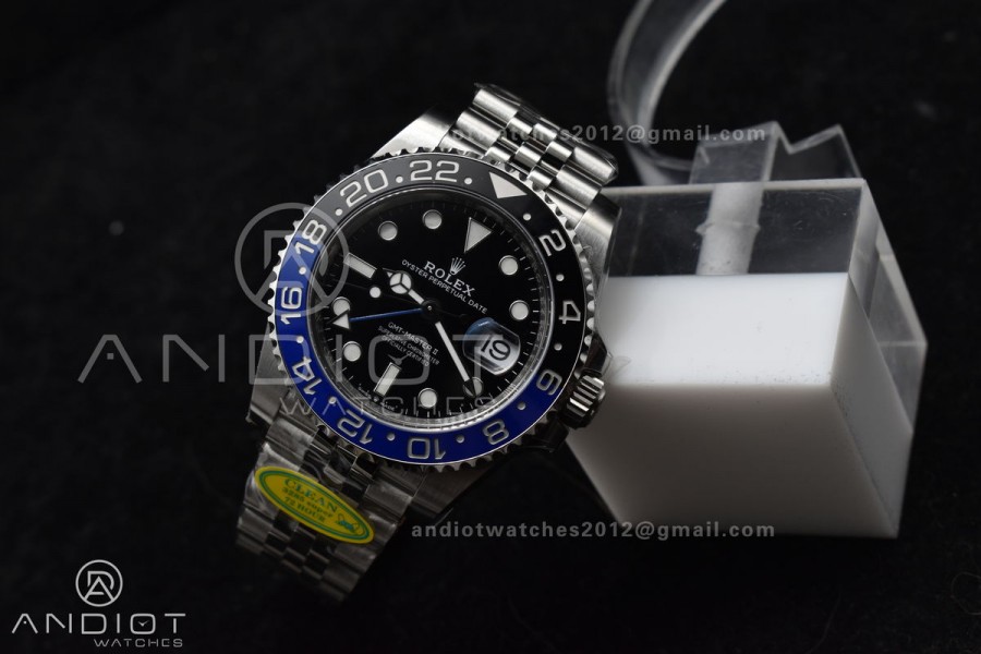GMT-Master II 126710 BLNR Blue/Black Ceramic Clean Factory Best Edition on Jubilee Bracelet DD3285 CHS