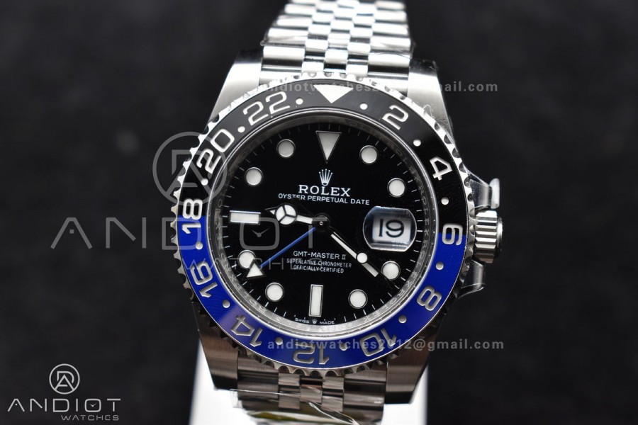 GMT-Master II 126710 BLNR Blue/Black Ceramic Clean Factory Best Edition on Jubilee Bracelet DD3285 CHS